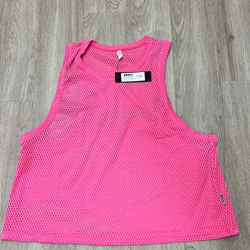 SoulCycle Pink Mesh Tank